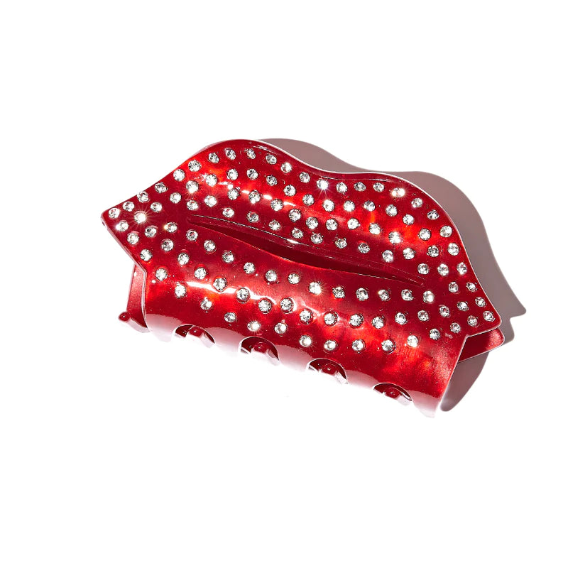 Pinza para el pelo Kiss Me Red Lips