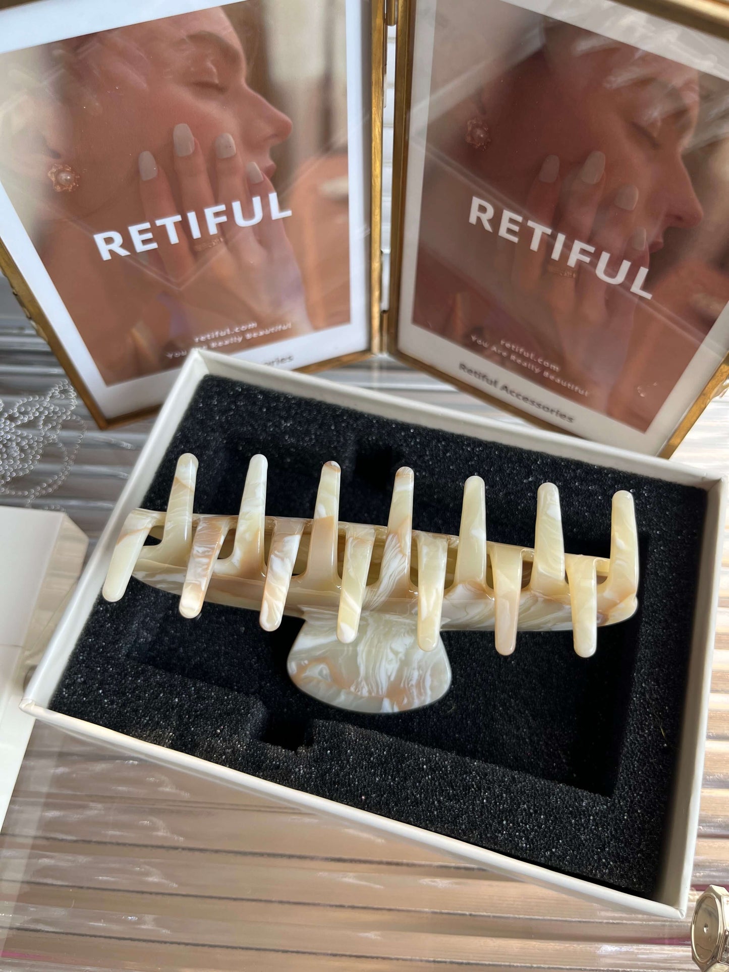 Big Effing Hair Claw In Chantilly