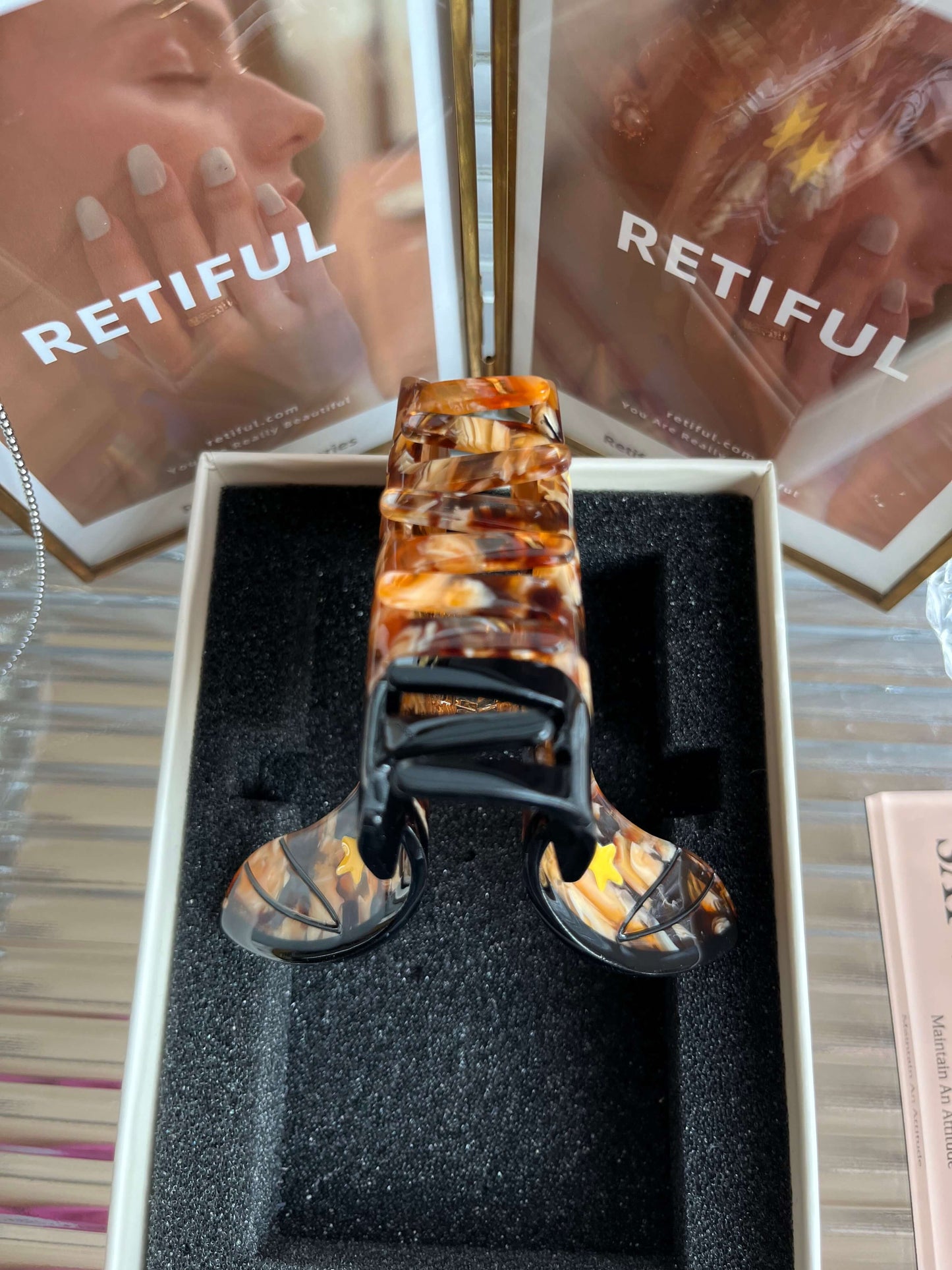 Brown Cowboy Boot Hair Claw Clip