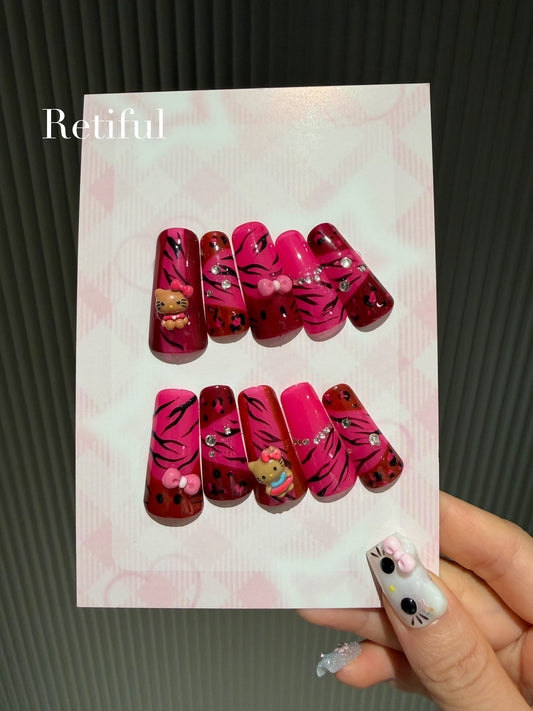 HK0099 Duck Nail Press-On Nails