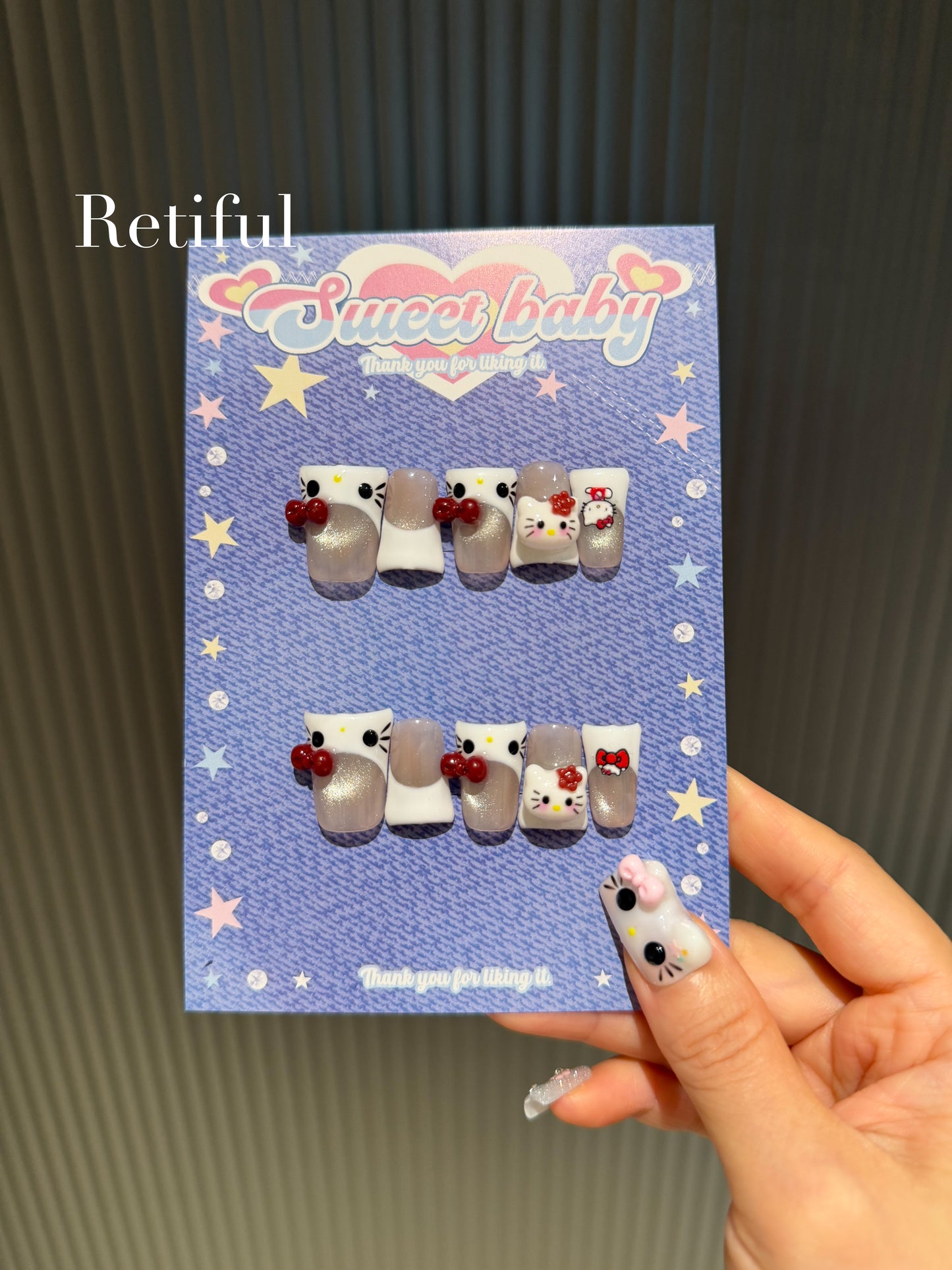 HK0173 Duck Nail Press-On Nails