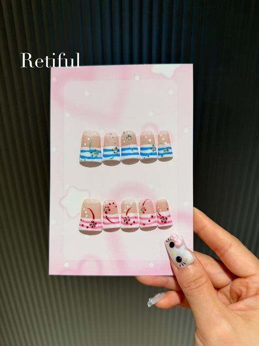 HK0174 Duck Nail Press-On Nails