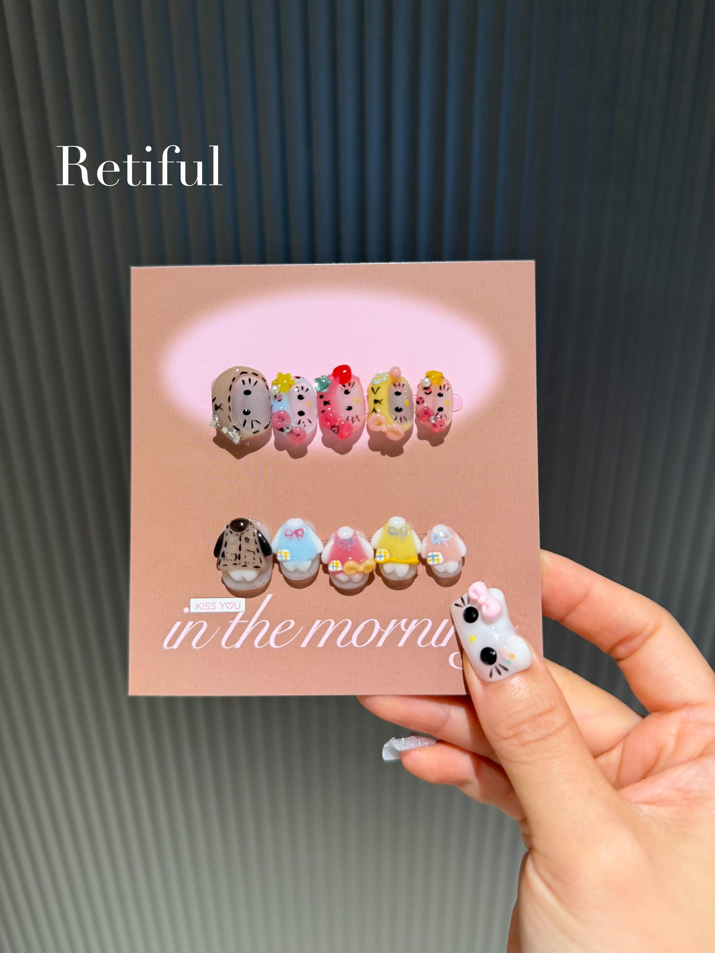 HK207 Hatty Kitty Collection Press-On Nails