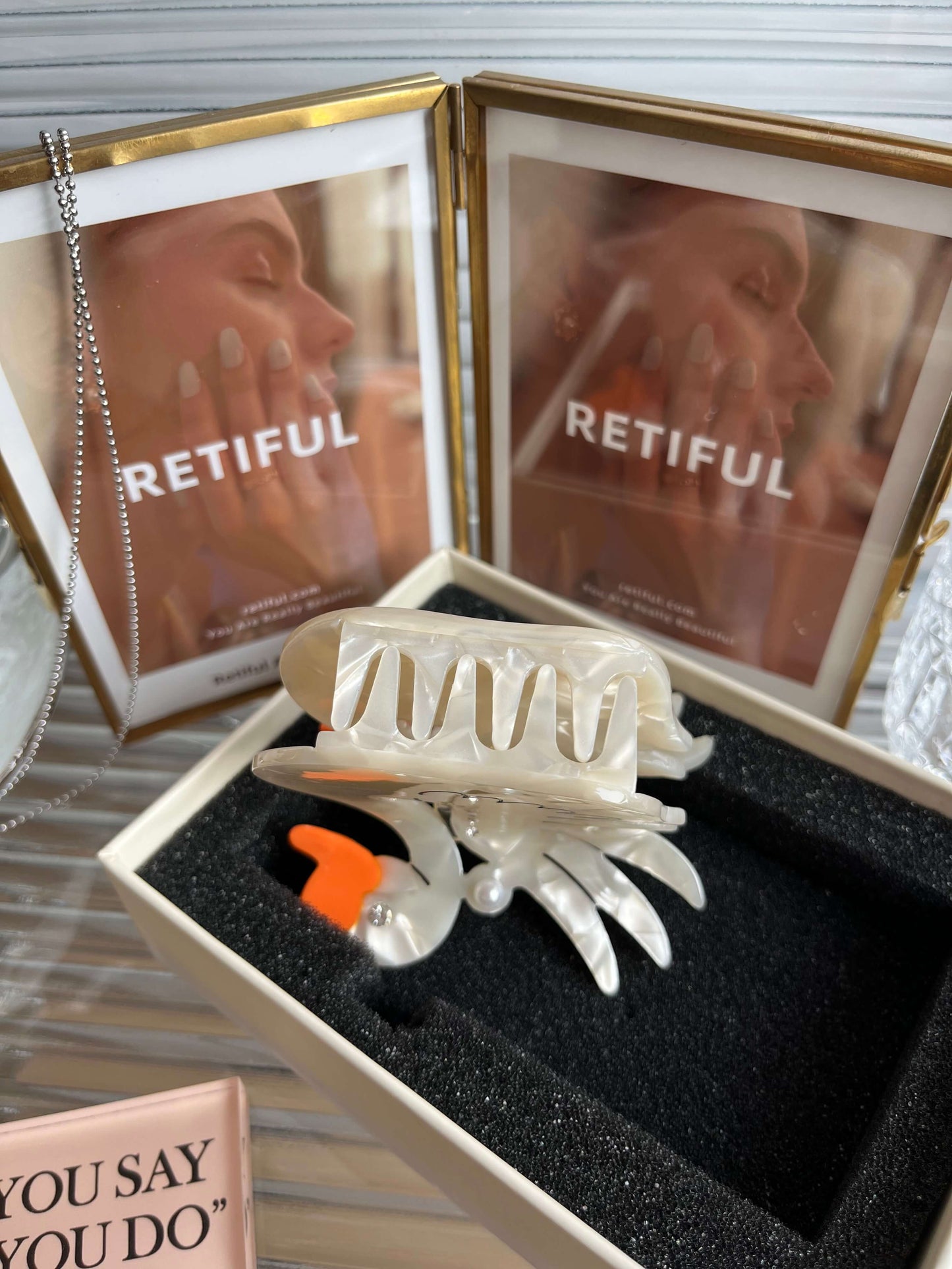 White Swan Hair Claw