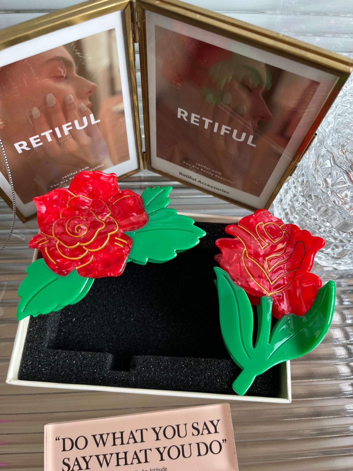 Rose Bloosom Hair Claw