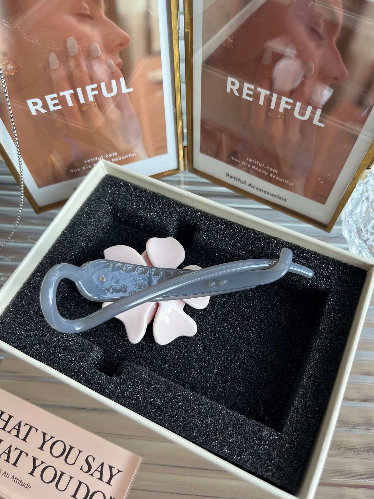 Rose Banana Hair Clip