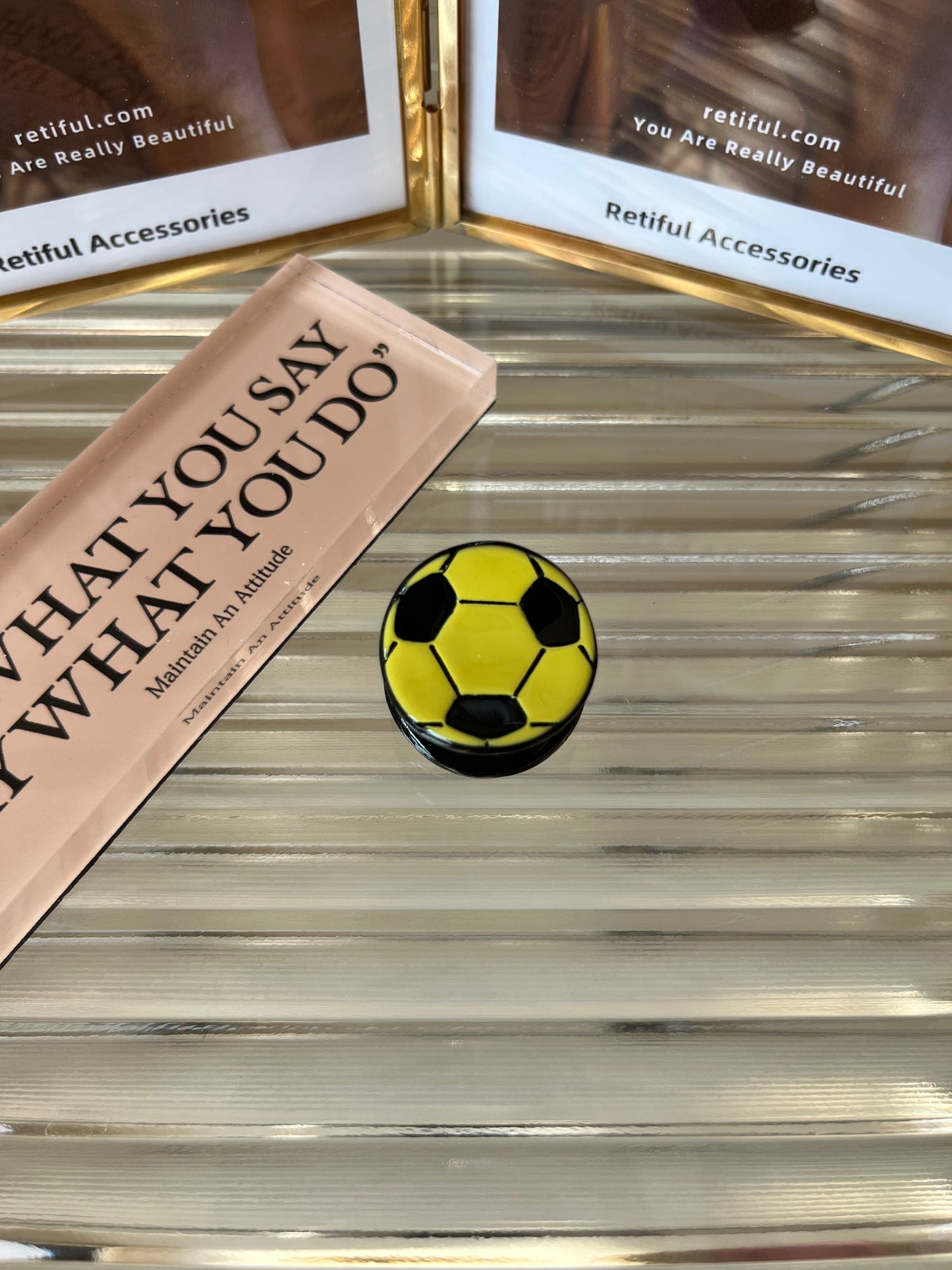 Mini Sports Balls Hair Claw Clip Set