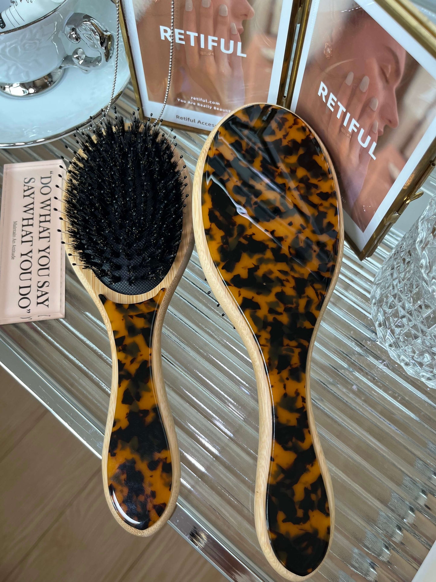 Bamboo Brush in Light Tortoise