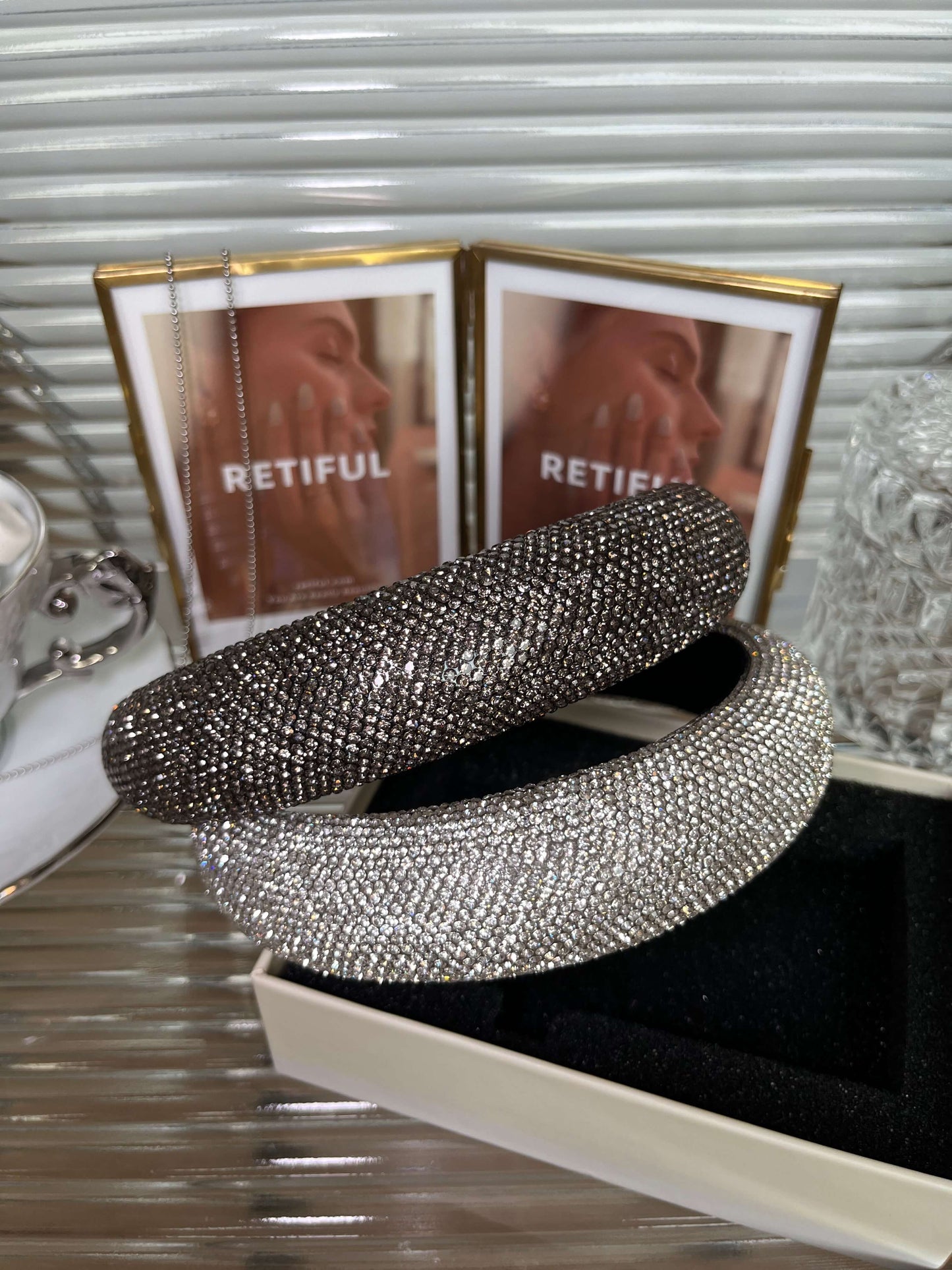 Luxury Diamond Headband (White)