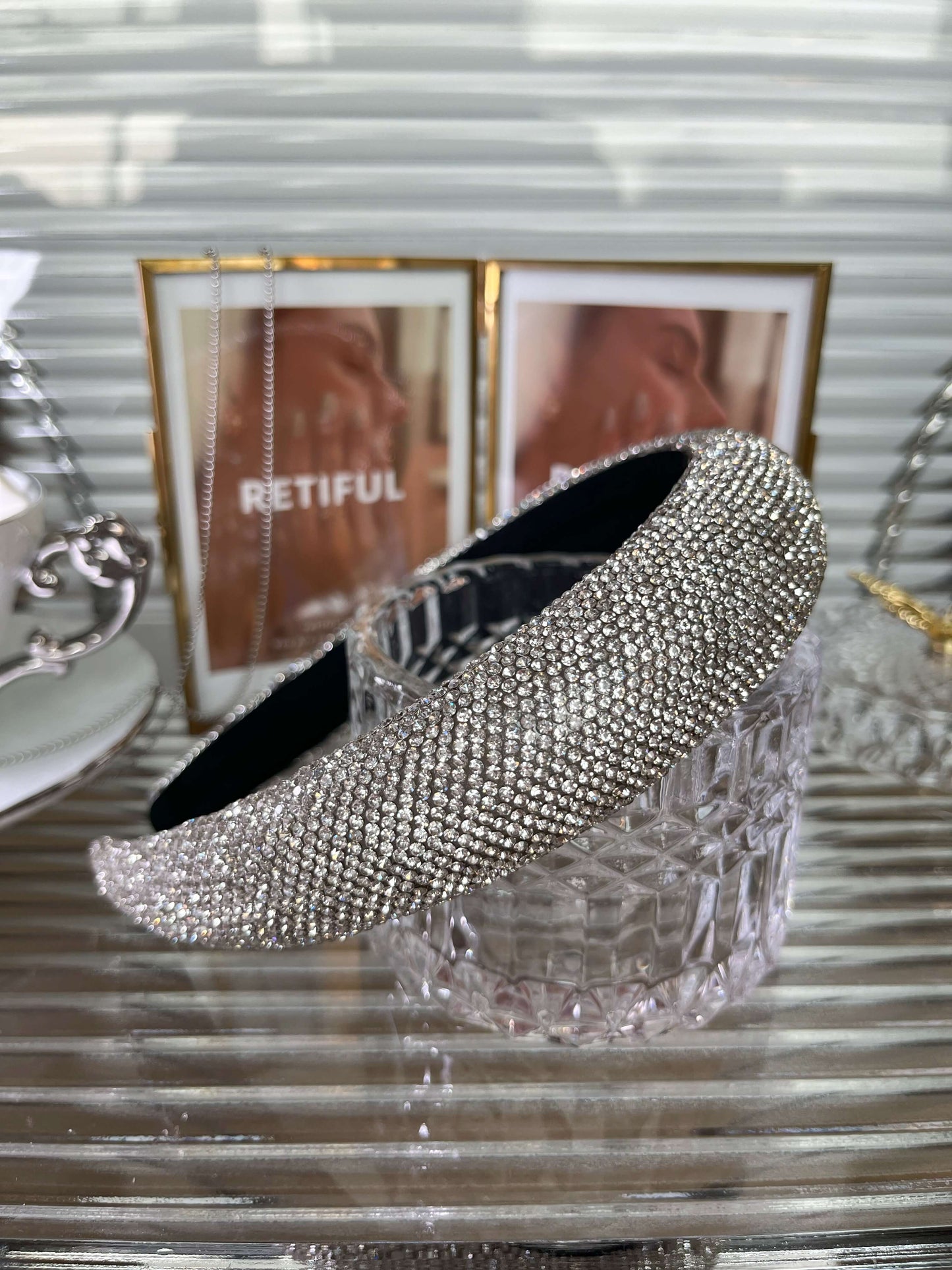 Luxury Diamond Headband (White)