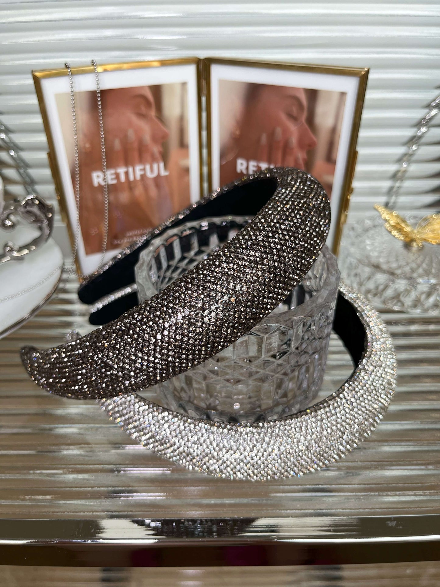 Luxury Diamond Headband (White)