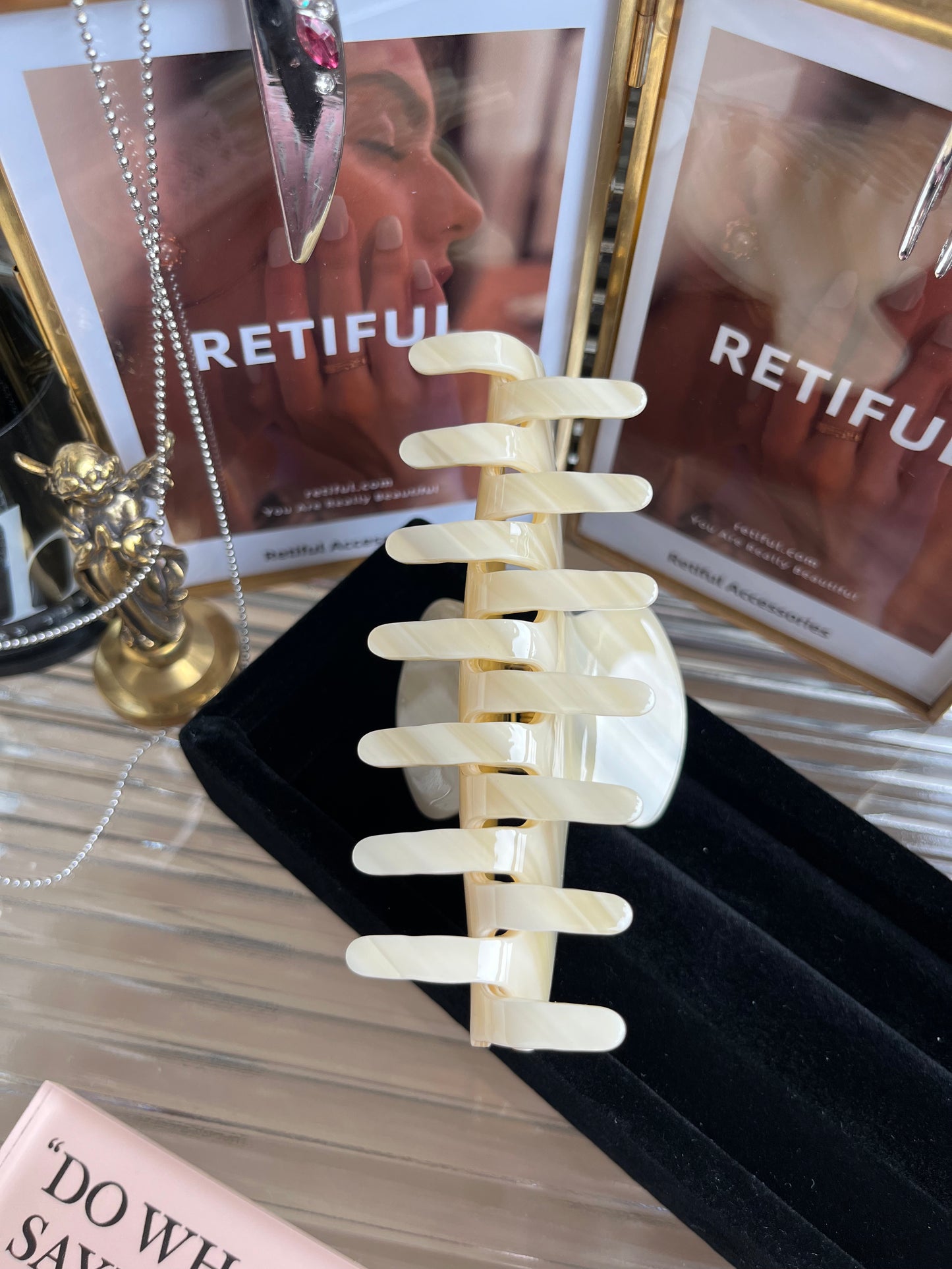 Buttercream Big Effing Hair Claw