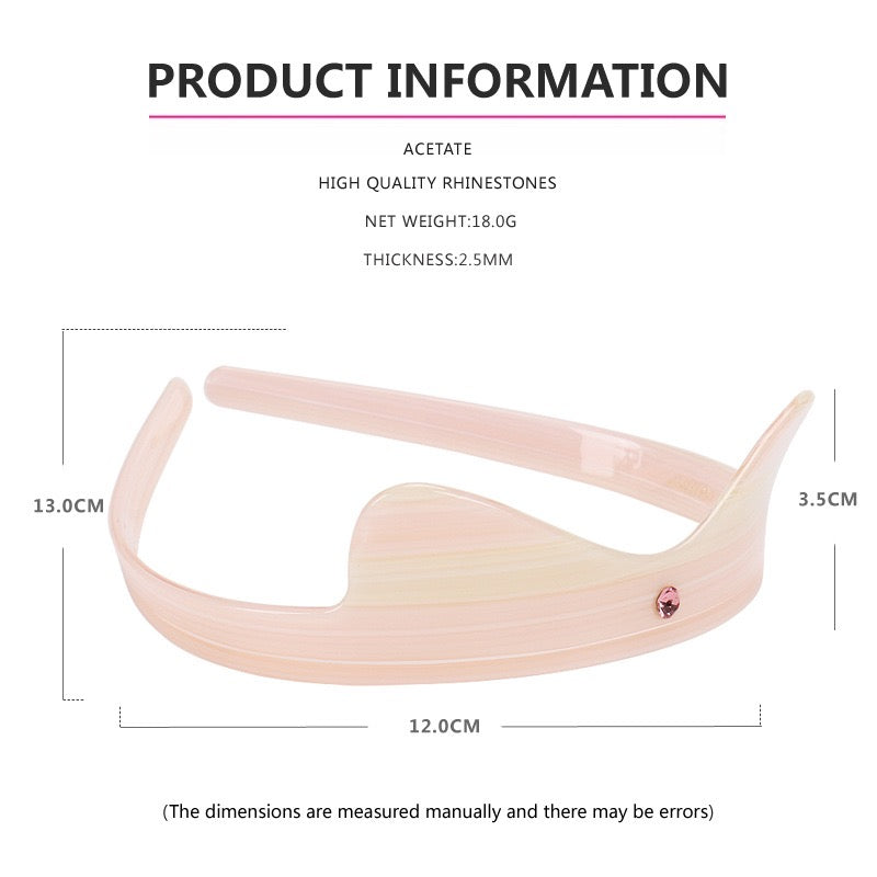 Chic Acetate Cat Ears Headband (Pink)