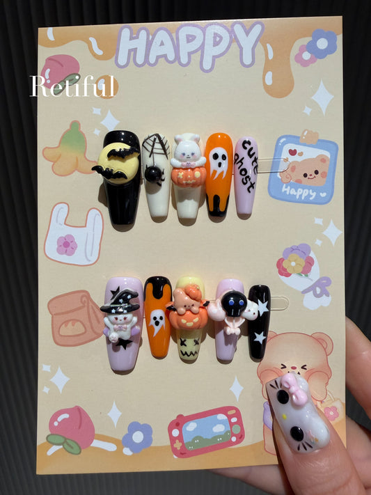 L0069 Halloween Press-On Nails