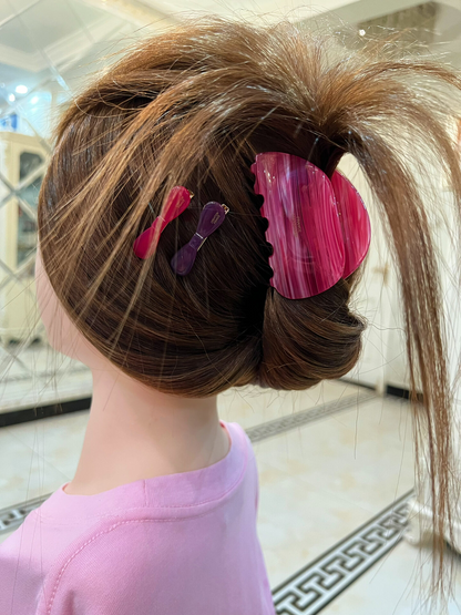 Barbie Pink Fan-shaped Hair Claw