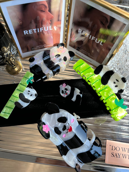 Happy Panda Hair Clip