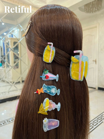 Margarita Cocktail Hair Clip (Tequila Sunrise)