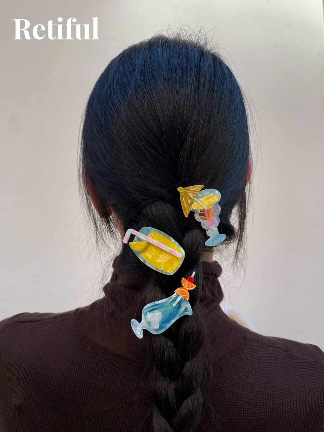 Margarita Cocktail Hair Clip (Blue Lagoon)