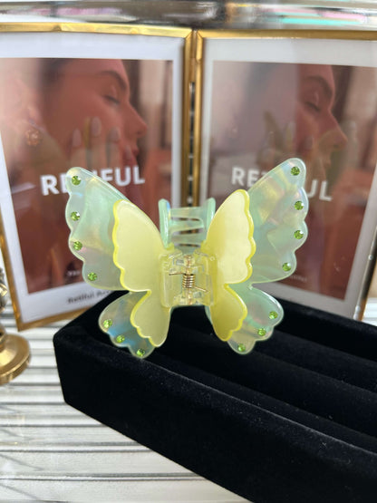 Butterfly Fairy Hair Claw Clip (Green)