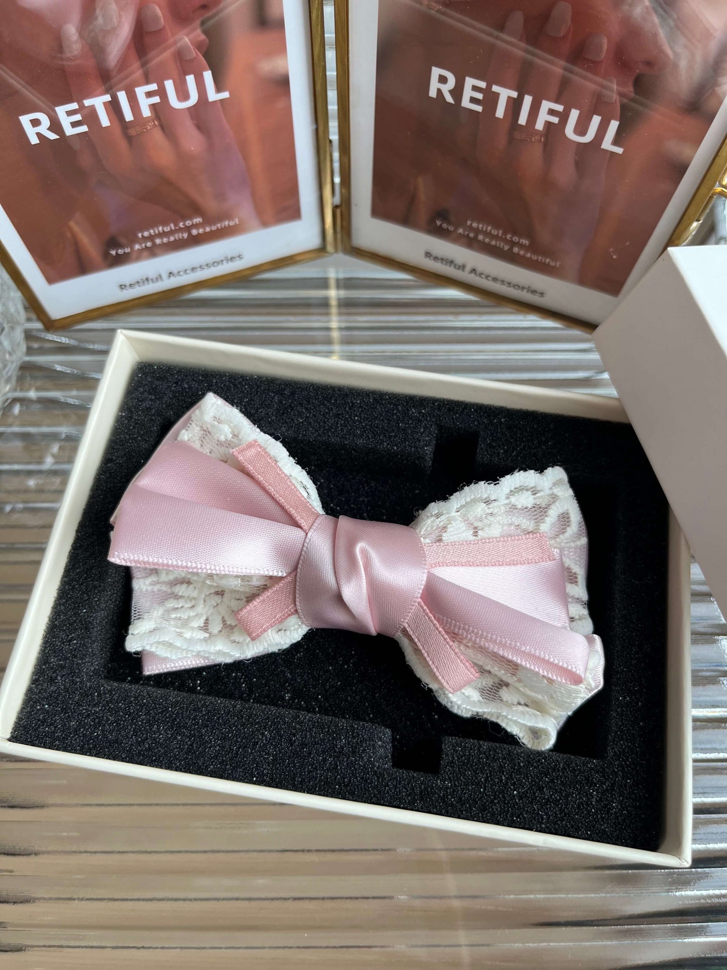 Coquette Ribbon Bow Clip