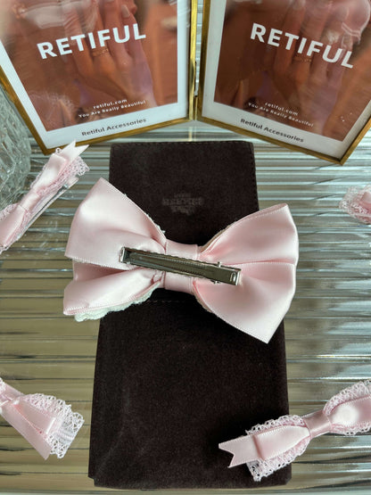 Coquette Ribbon Bow Clip