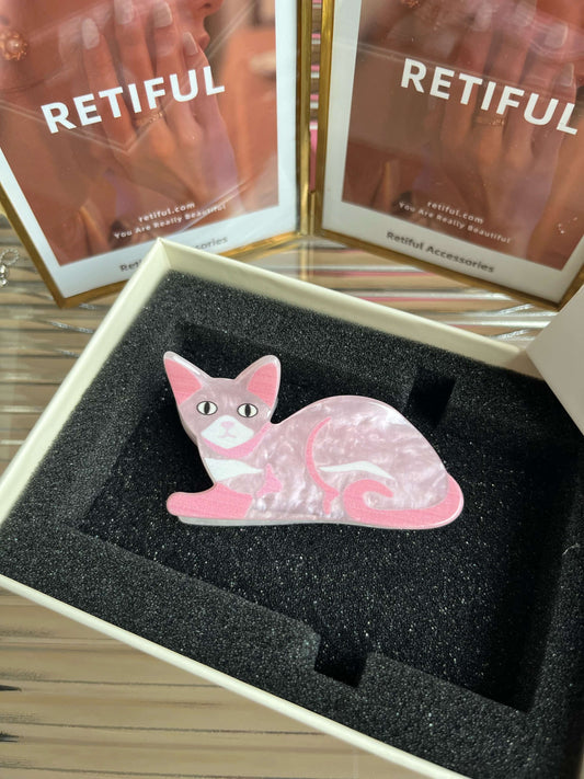 Devon Rex Cat Hair Claw Clip