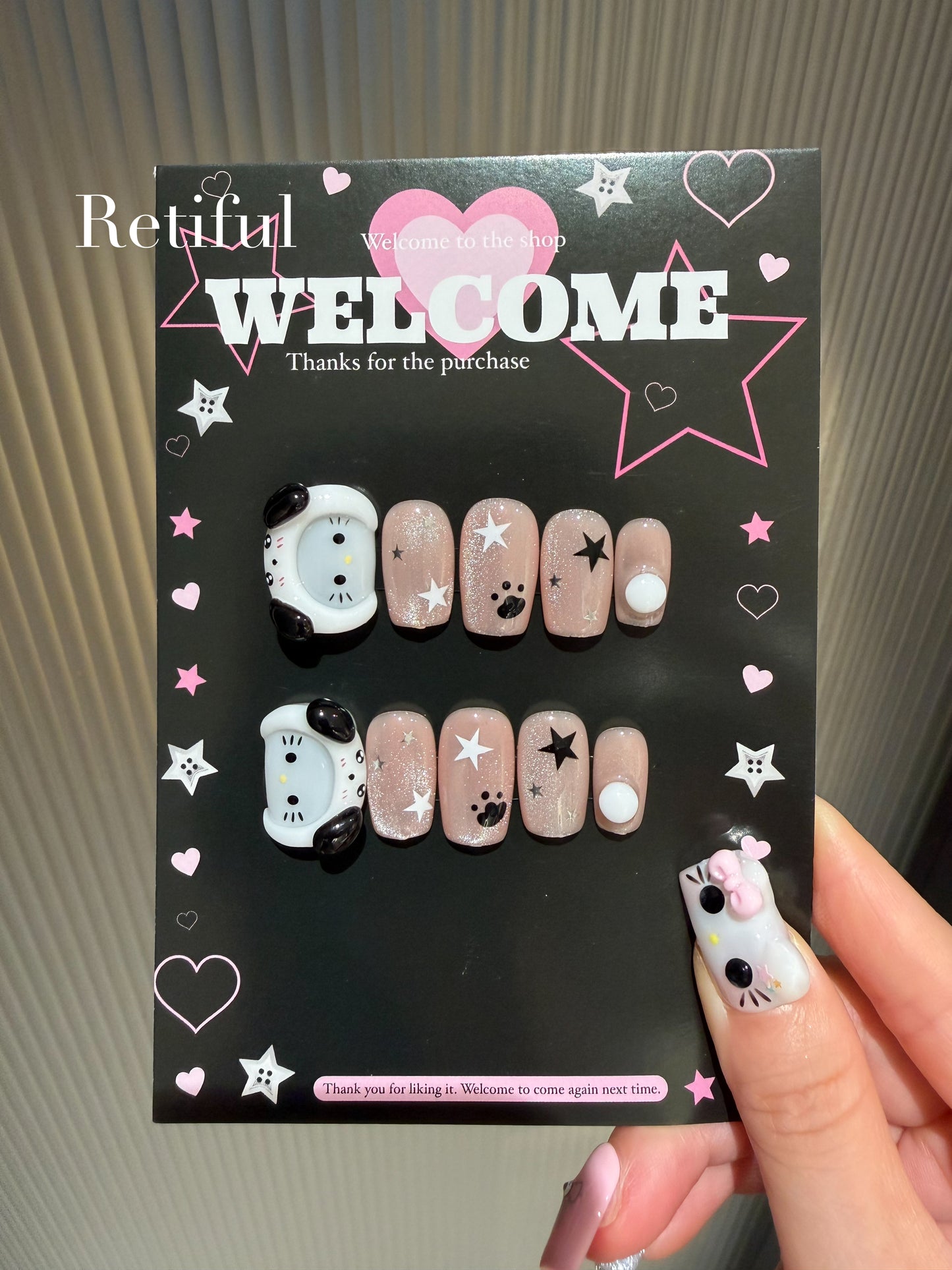 HK0042 Hatty Kitty Collection Press-On Nails