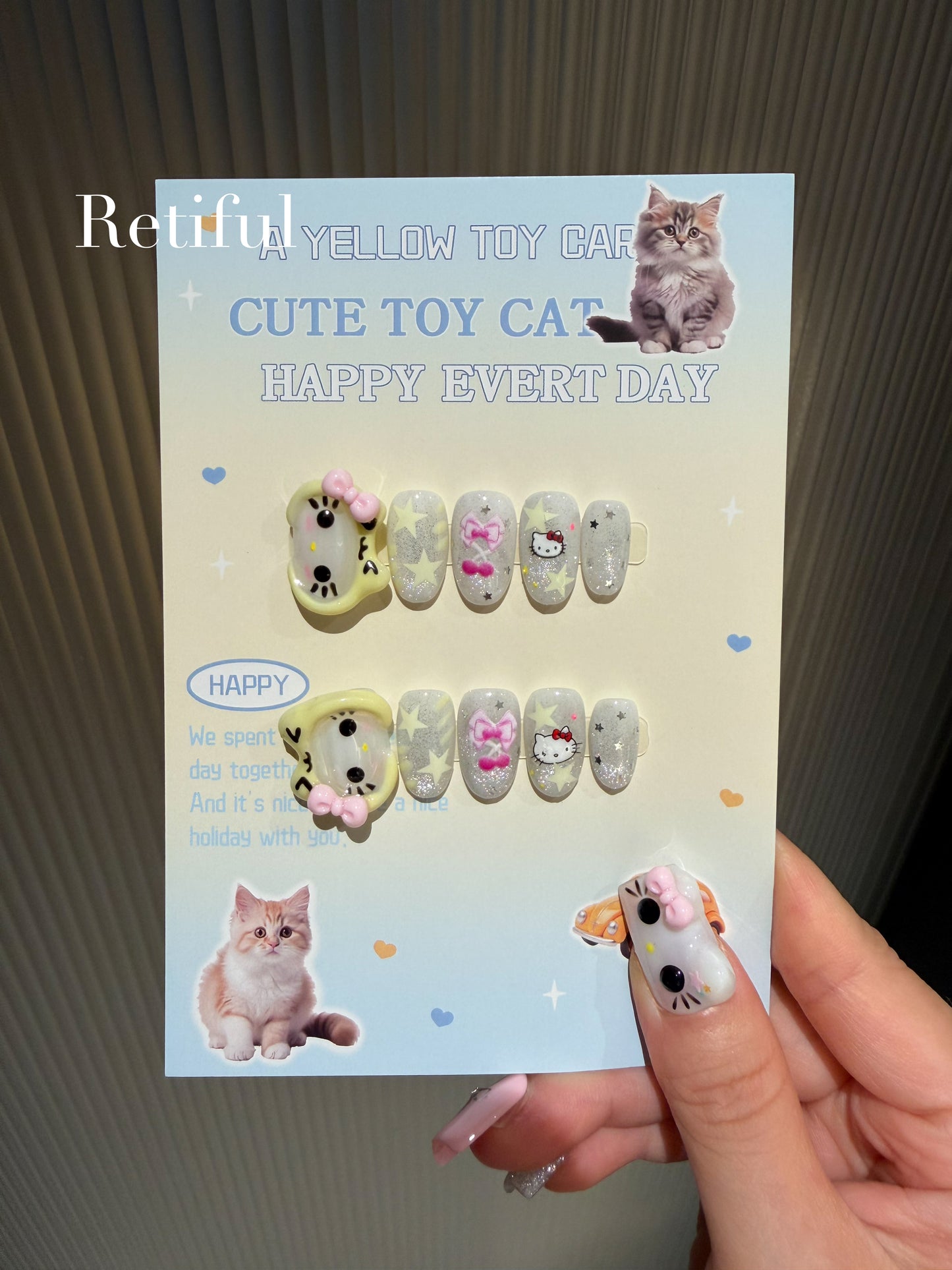 HK0043 Hatty Kitty Collection Press-On Nails