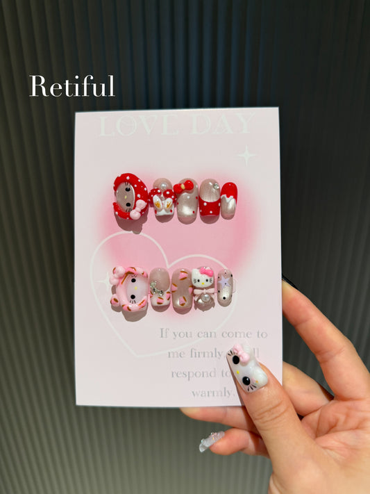 HK0192 Hatty Kitty Collection Press-On Nails