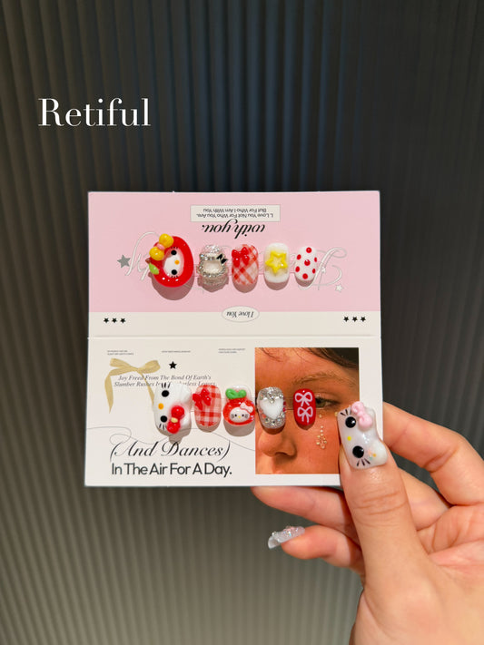 HK202 Hatty Kitty Collection Press-On Nails