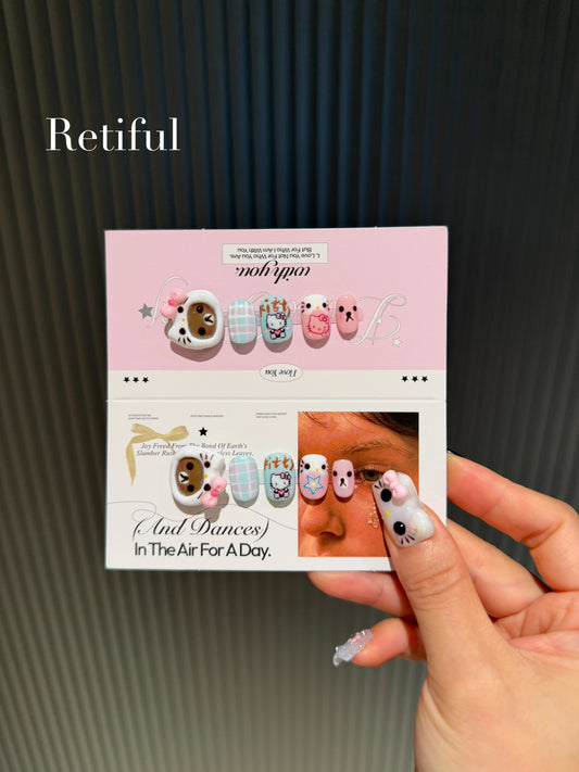HK0204 Hatty Kitty Collection Press-On Nails