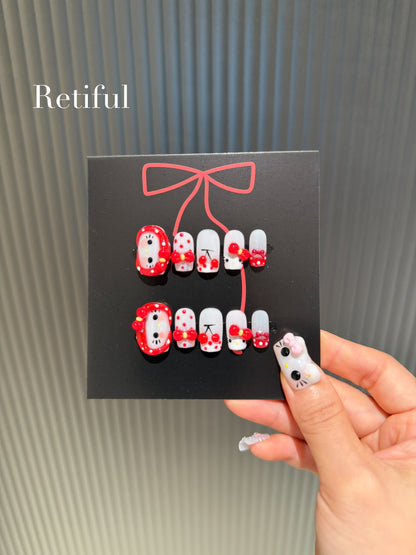 HK205 Hatty Kitty Collection Press-On Nails