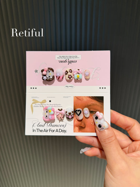 HK206 Hatty Kitty Collection Press-On Nails