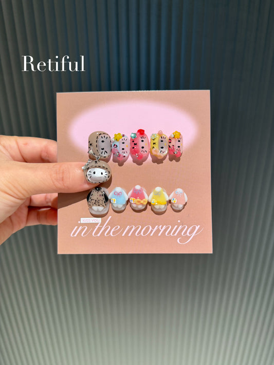 HK207 Hatty Kitty Collection Press-On Nails