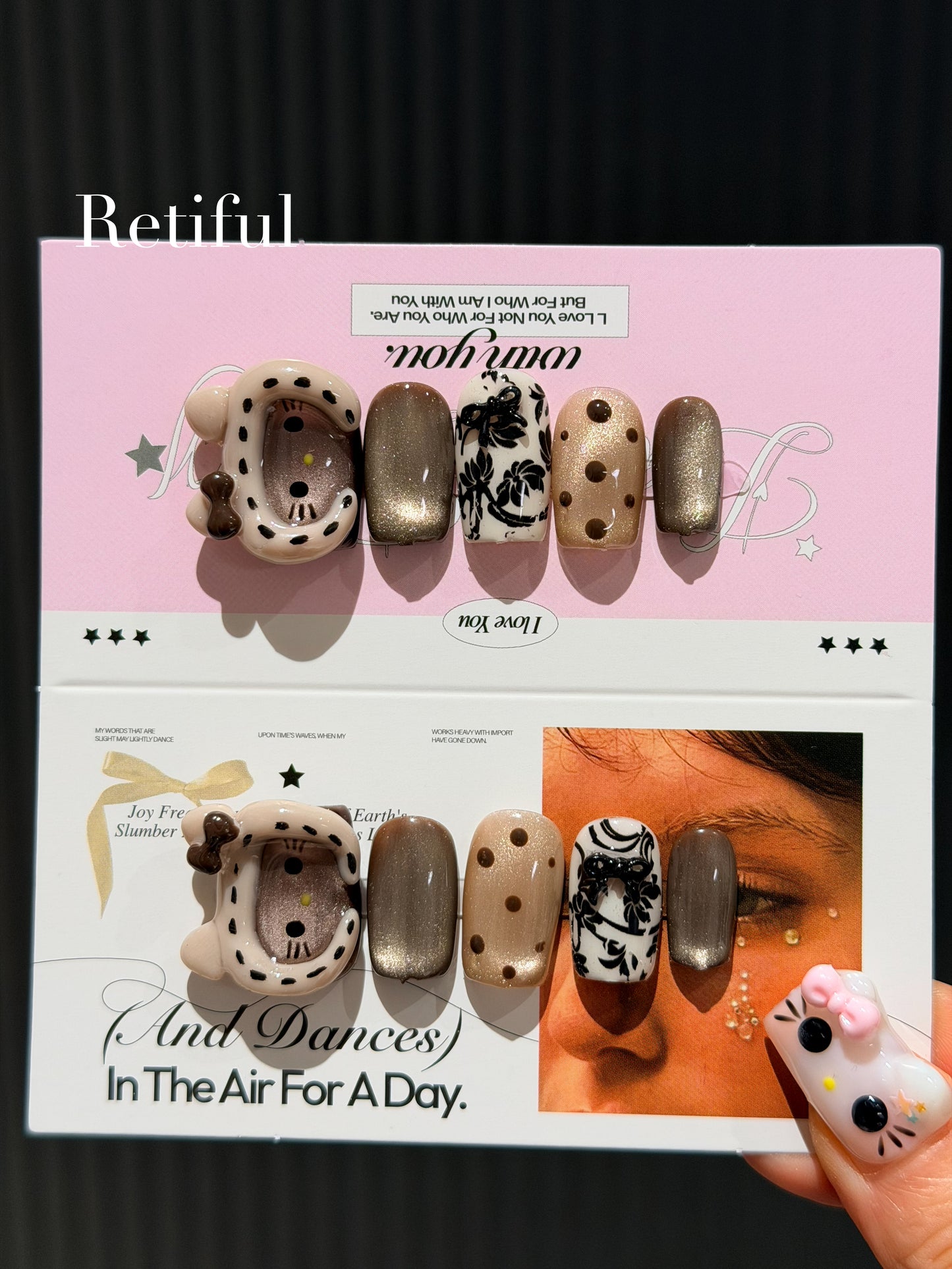 HK0220 Hatty Kitty Collection Press-On Nails