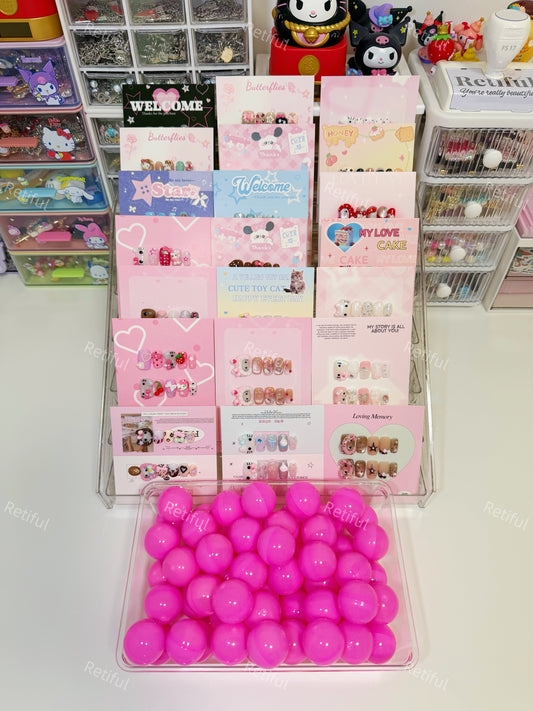 100% High Quality Handmade Press-on Nails Mystery Scoop Ball
