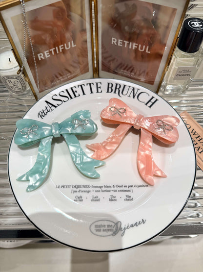 Bow Barrette (Pink)