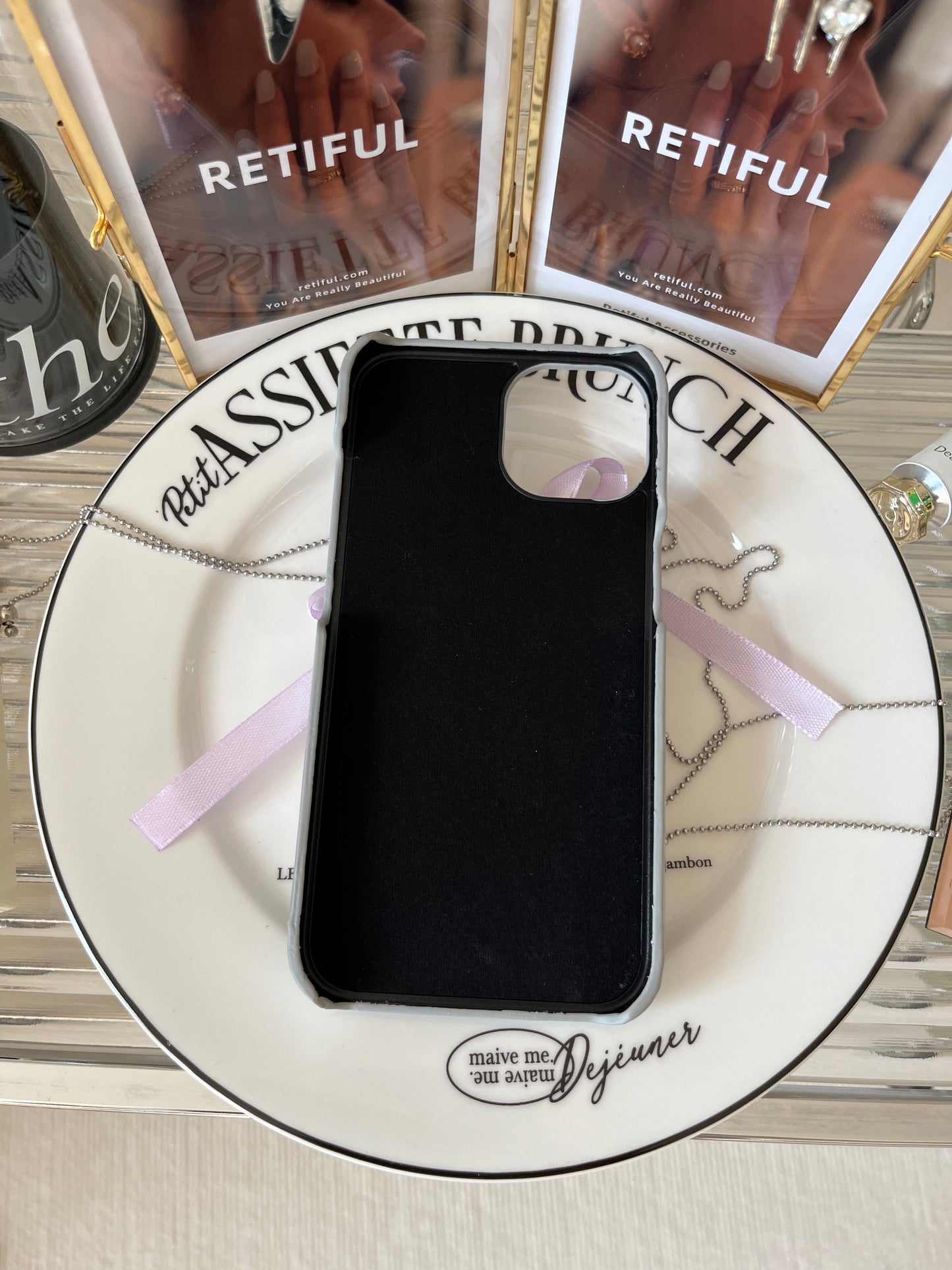 Ribbon Bow Phone Case (Purple)