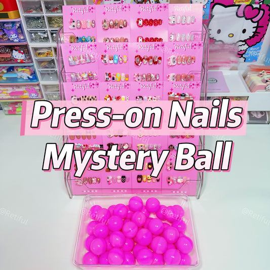 100% High Quality Handmade Press-on Nails Mystery Scoop Ball