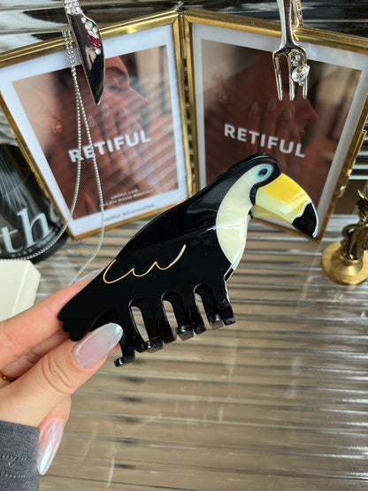 Big Toucan Bird Hair Claw