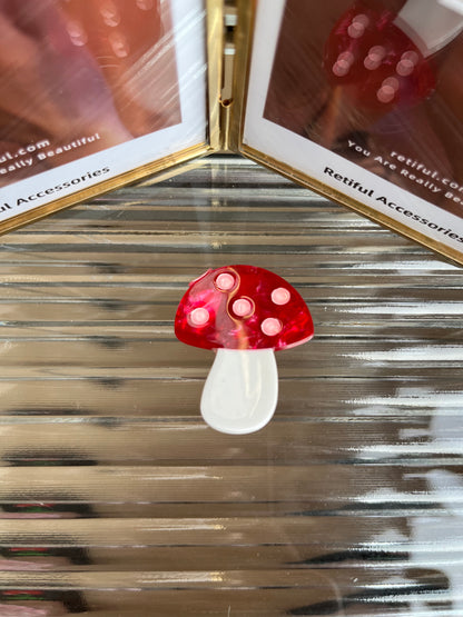 Mushroom Hair Clip