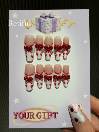 L0056 Medium Long Press-On Nails