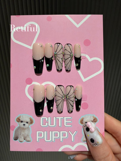 L0063 Medium Long Press-On Nails