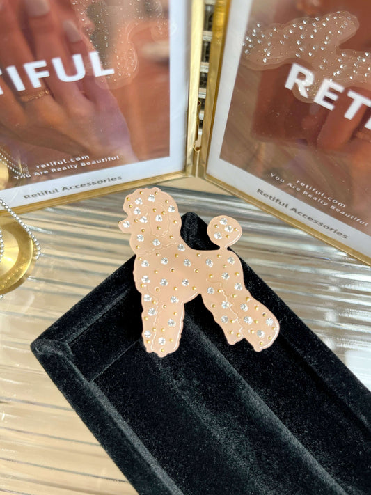 Luxury Poddle Dog Hair Clip