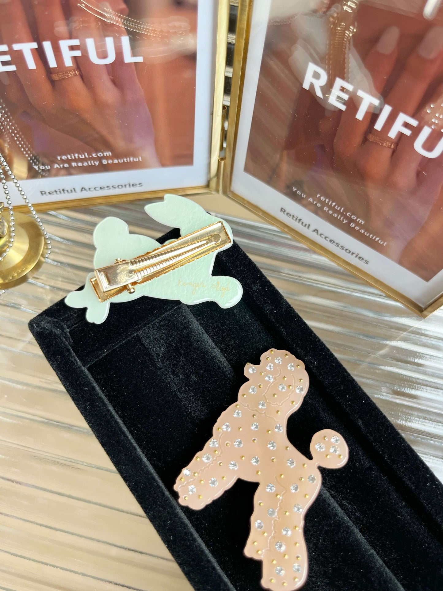 Luxury Rabbit Hair Clip