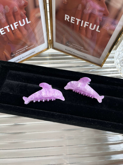 Dolphin Hair Claw Clip