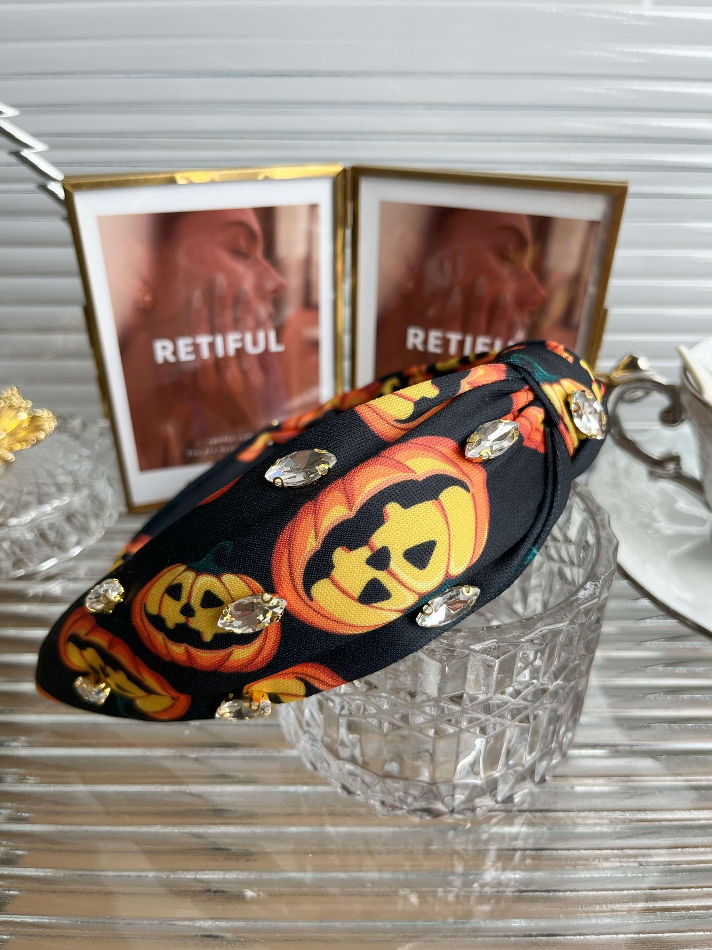 Spooky Pumpkin Halloween Headband