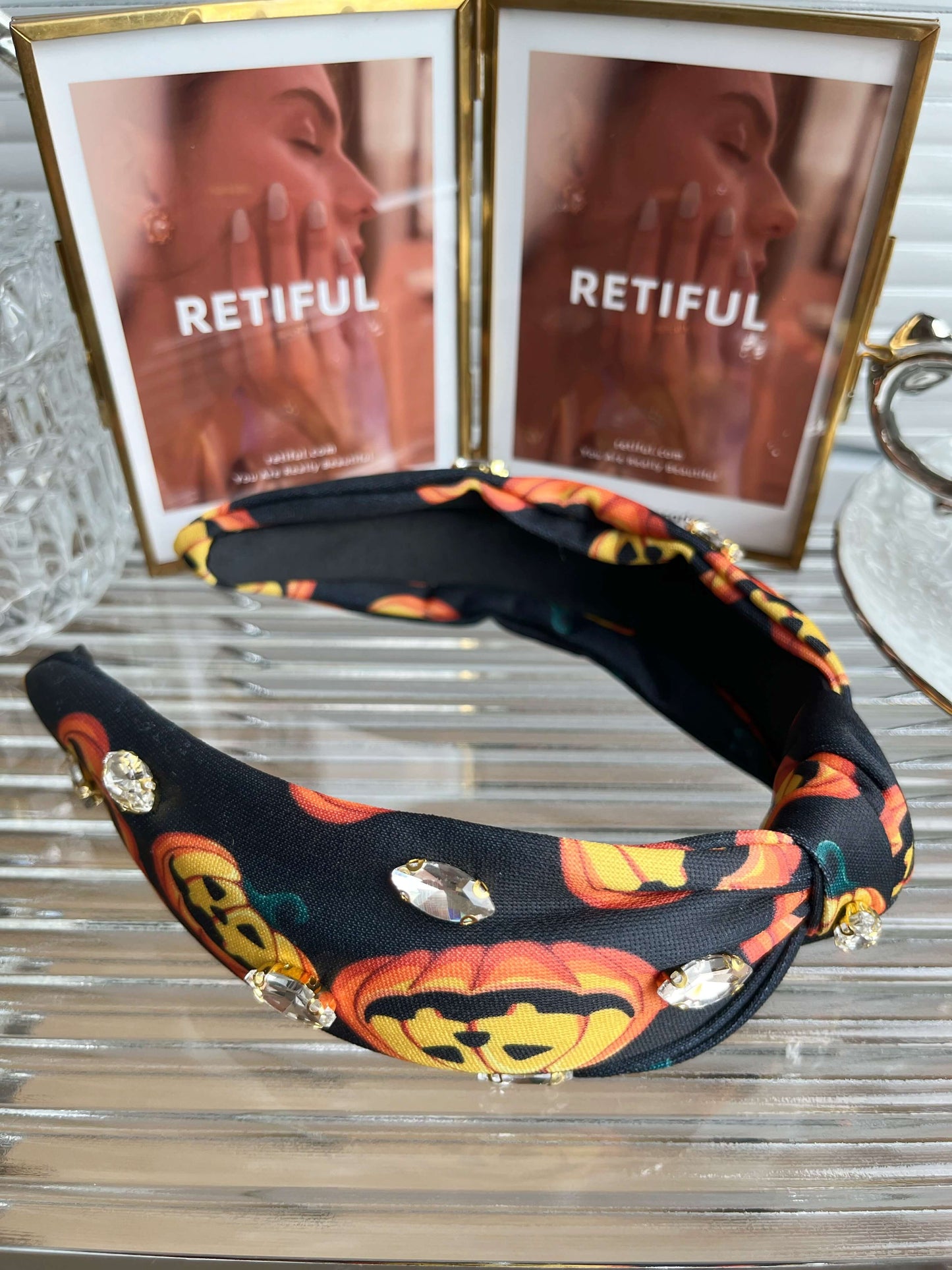 Spooky Pumpkin Halloween Headband