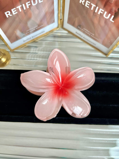 Flower Claw Clip In Guava